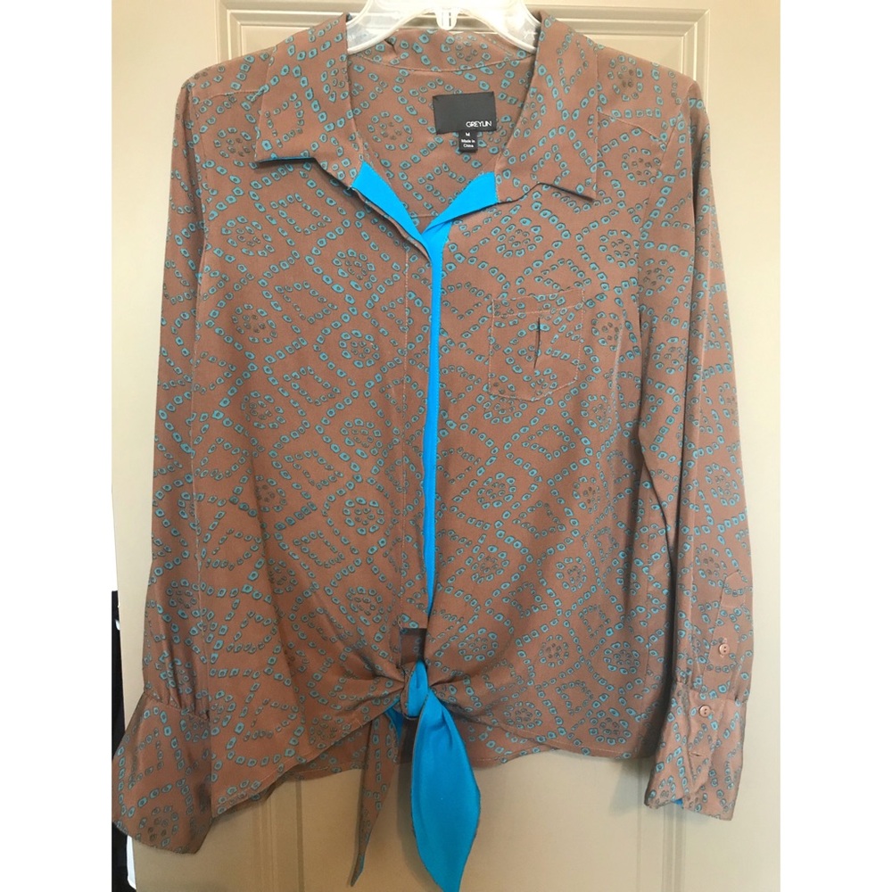 Greylin 100% Silk Blouse